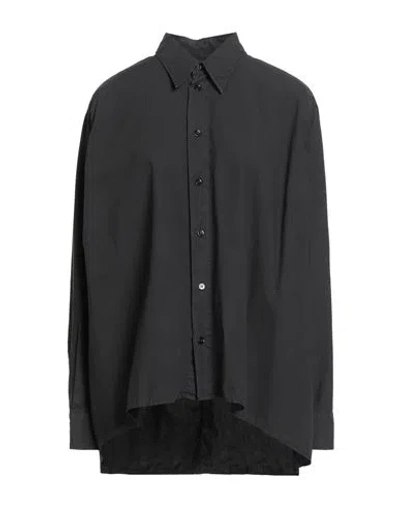 Mm6 Maison Margiela Woman Shirt Black Size 6 Cotton