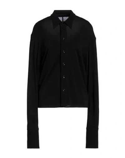 Mm6 Maison Margiela Woman Shirt Black Size M Viscose