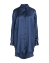 Mm6 Maison Margiela Woman Shirt Blue Size 10 Viscose In Blue