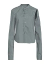 Mm6 Maison Margiela Woman Shirt Grey Size 8 Cotton