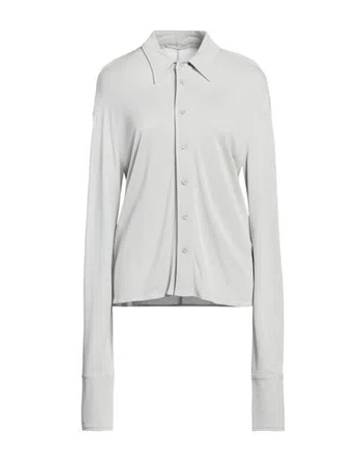Mm6 Maison Margiela Woman Shirt Light Grey Size L Viscose