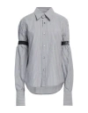 Mm6 Maison Margiela Woman Shirt Midnight Blue Size 4 Cotton, Viscose In Blue