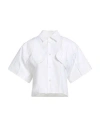 Mm6 Maison Margiela Woman Shirt White Size 8 Cotton