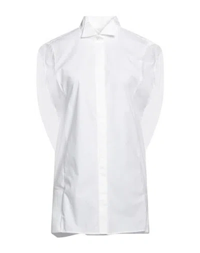 Mm6 Maison Margiela Woman Shirt White Size 6 Cotton