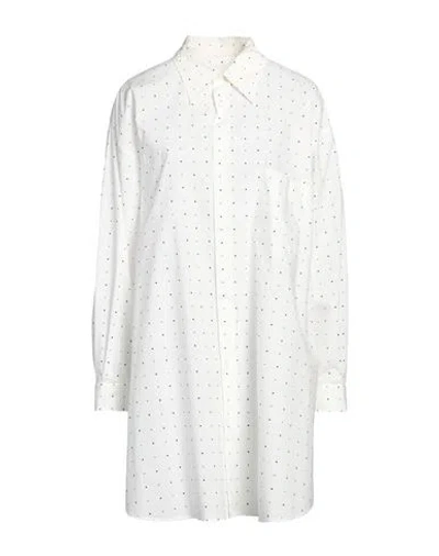 Mm6 Maison Margiela Woman Shirt White Size L Cotton