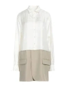 Mm6 Maison Margiela Woman Shirt White Size M Viscose, Polyester, Wool In White