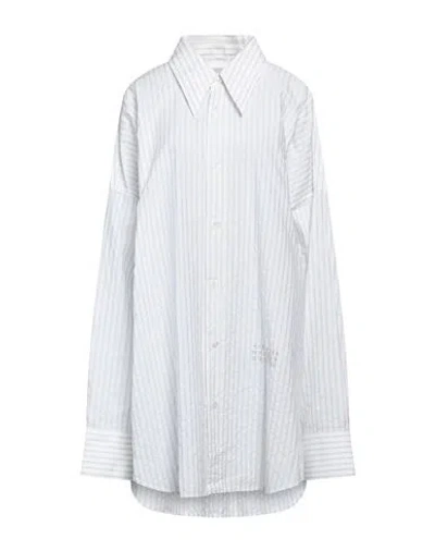 Mm6 Maison Margiela Woman Shirt White Size S Cotton, Polyester