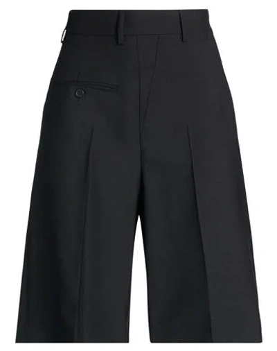 Mm6 Maison Margiela Woman Shorts & Bermuda Shorts Black Size 8 Virgin Wool