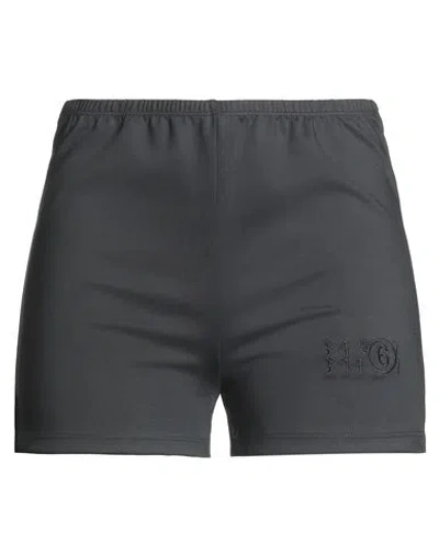 Mm6 Maison Margiela Woman Shorts & Bermuda Shorts Black Size S Polyester, Elastane In Neutral