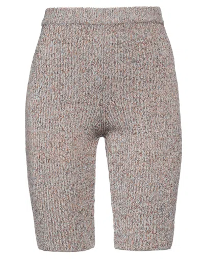 Mm6 Maison Margiela Woman Shorts & Bermuda Shorts Camel Size M Cotton, Wool, Polyamide In Beige