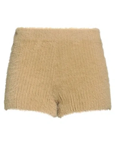 Mm6 Maison Margiela Woman Shorts & Bermuda Shorts Sand Size Xl Polyamide In Yellow