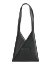 Mm6 Maison Margiela Woman Shoulder Bag Black Size - Cow Leather, Polyurethane, Polyester In Black