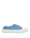 Mm6 Maison Margiela Woman Sneakers Azure Size 7 Soft Leather In Blue