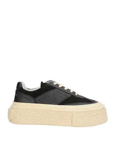Mm6 Maison Margiela Woman Sneakers Midnight Blue Size 7.5 Leather