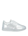 Mm6 Maison Margiela Metallic-finish Low-top Sneakers In Silver