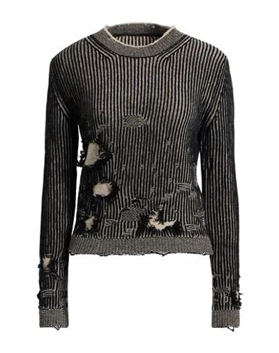 Mm6 Maison Margiela Woman Sweater Black Size L Wool, Polyamide