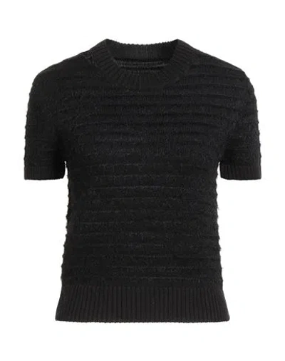 Mm6 Maison Margiela Woman Sweater Black Size M Acrylic, Virgin Wool, Polyamide