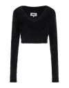 Mm6 Maison Margiela Woman Sweater Black Size M Polyamide, Acrylic