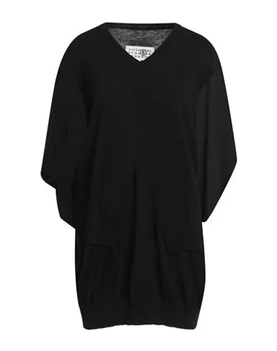 Mm6 Maison Margiela Woman Sweater Black Size M Polyester, Viscose