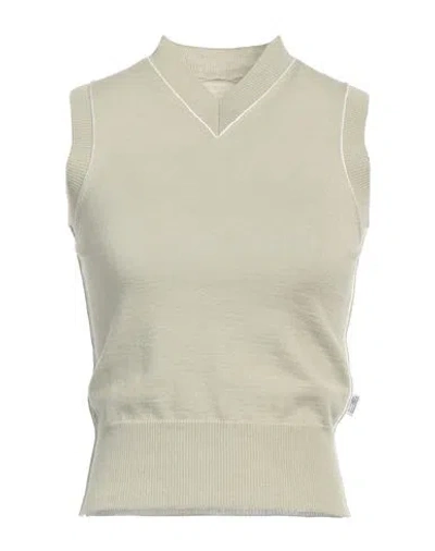 Mm6 Maison Margiela Woman Sweater Light Green Size M Virgin Wool, Acrylic