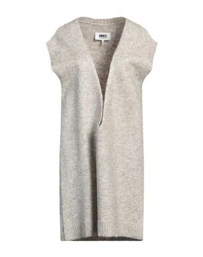 Mm6 Maison Margiela Woman Sweater Light Grey Size M Acrylic, Polyamide, Wool, Alpaca Wool, Elastane In Gray