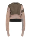 Mm6 Maison Margiela Woman Sweater Military Green Size Xl Virgin Wool, Polyester, Acrylic In Green