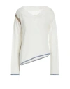 Mm6 Maison Margiela Woman Sweater Off White Size M Acrylic, Polyamide, Mohair Wool, Wool, Cotton In Off White