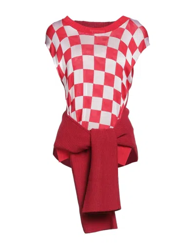 Mm6 Maison Margiela Sweaters In Red