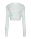 Mm6 Maison Margiela Woman Sweater Sky Blue Size M Acrylic, Polyamide, Mohair Wool, Wool