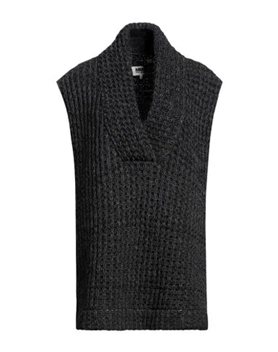 Mm6 Maison Margiela Woman Sweater Steel Grey Size M Acrylic, Cotton, Alpaca Wool, Wool, Viscose