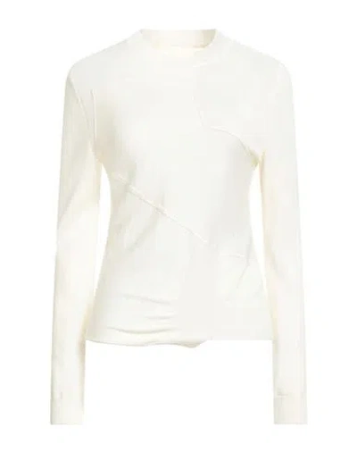 Mm6 Maison Margiela Woman Sweater White Size L Acrylic, Virgin Wool