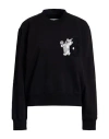 Mm6 Maison Margiela Woman Sweatshirt Black Size L Cotton In Black