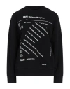 Mm6 Maison Margiela Woman Sweatshirt Black Size 3xl Cotton In Black