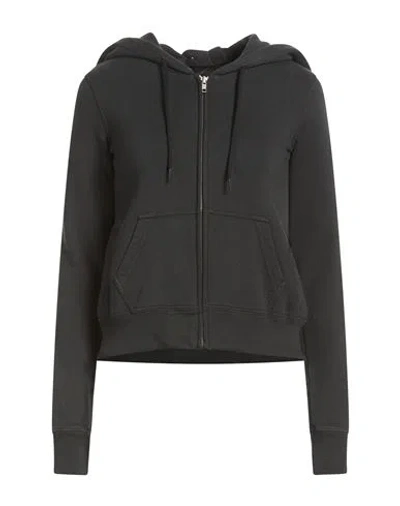Mm6 Maison Margiela Woman Sweatshirt Black Size M Cotton In Gray