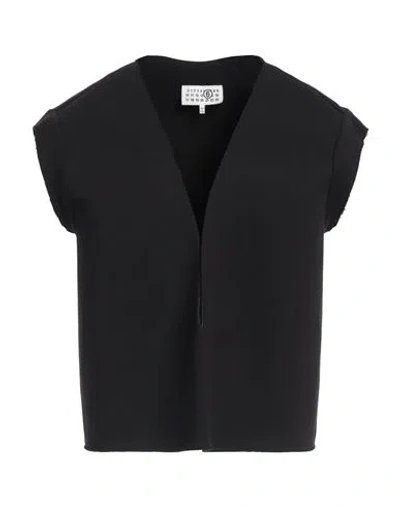 Mm6 Maison Margiela Woman Sweatshirt Black Size M Cotton, Polyester