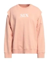 Mm6 Maison Margiela Woman Sweatshirt Blush Size M Cotton, Elastane In Pink