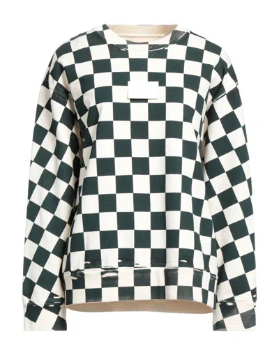 Mm6 Maison Margiela Sweatshirts In Green
