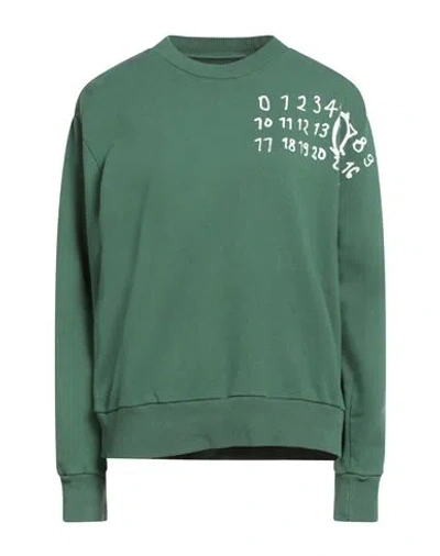 Mm6 Maison Margiela Woman Sweatshirt Green Size Xl Cotton