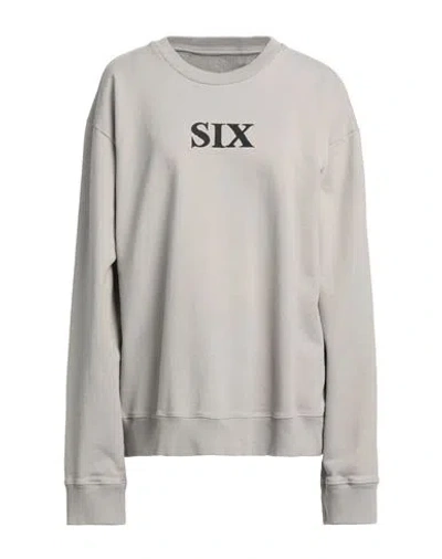 Mm6 Maison Margiela Woman Sweatshirt Light Grey Size Xl Cotton
