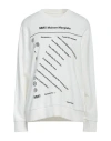 Mm6 Maison Margiela Woman Sweatshirt Off White Size Xxl Cotton