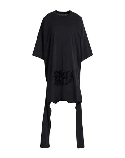 Mm6 Maison Margiela Woman T-shirt Black Size S Cotton