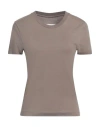 Mm6 Maison Margiela Three-piece T-shirt With Round Neck In Beige