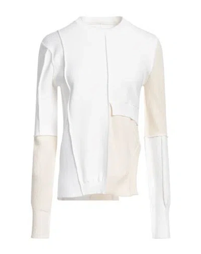 Mm6 Maison Margiela Woman T-shirt White Size M Viscose, Polyester, Cotton