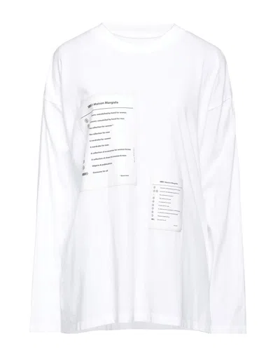 Mm6 Maison Margiela T-shirts In White