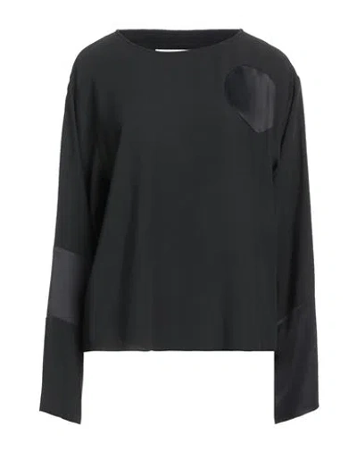 Mm6 Maison Margiela Woman Top Black Size 6 Acetate, Viscose