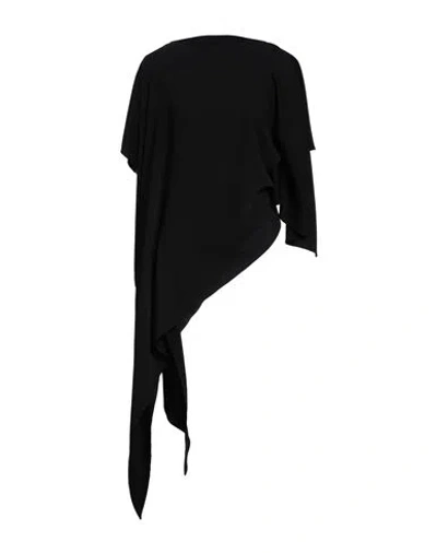 Mm6 Maison Margiela Woman Top Black Size 6 Polyester In 900 Black