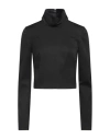 Mm6 Maison Margiela Woman Top Black Size 10 Polyester, Virgin Wool, Elastane In Black
