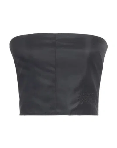 Mm6 Maison Margiela Woman Top Black Size 6 Polyamide