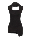 Mm6 Maison Margiela Woman Top Black Size S Cotton, Polyamide, Acrylic, Alpaca Wool, Elastane In Black