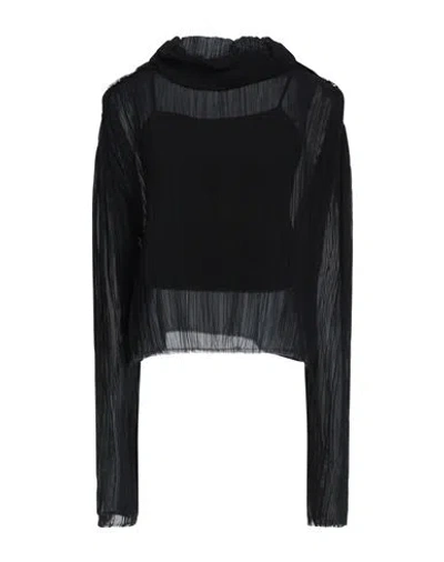 Mm6 Maison Margiela Woman Top Black Size M Polyester